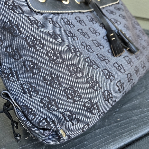 Dooney & Bourke Monogram Tassel Tote - Picture 8 of 16